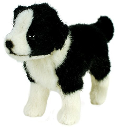Kösen, Border Colliewelpe, 20 cm, stehend, schwarz/weiß, Plüschbordercollie