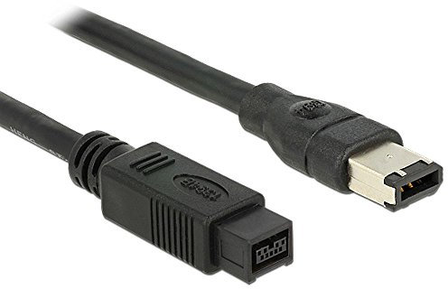 DeLock 82597 - Cable FireWire (9-pin/6-pin, 3 Metros), Gris