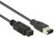 DeLock 82597 - Cable FireWire (9-pin/6-pin, 3 Metros), Gris