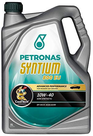 Petronas SYNTIUM 1000 10W40 Synthetisches Motorenöl, 5-Liter-Flasche
