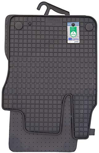 PETEX Gummimatten passend für fortwo ab 11/2014 / fortwo Cabrio ab 02/2016 Fußmatten schwarz 2-teilig