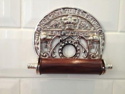 Quality Vintage Antique style Crown Chrome Finish solid brass Toilet Roll Holder Rod Ends wall mounted Loo Paper dispenser TRH -REC