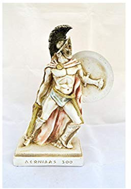Leonidas Spartanischer König Warrior Hero Skulptur Statue (25 cm Höhe)