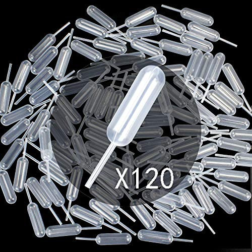 120 pipetas de plástico para magdalenas de 4 ml, aptas para chocolate, magdalenas, fresas