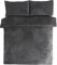 Sleepdown Teddy Fleece Duvet Cover Quilt Bedding Set with Pillow Case Thermal Warm Cosy Super Soft - Single - Charcoal