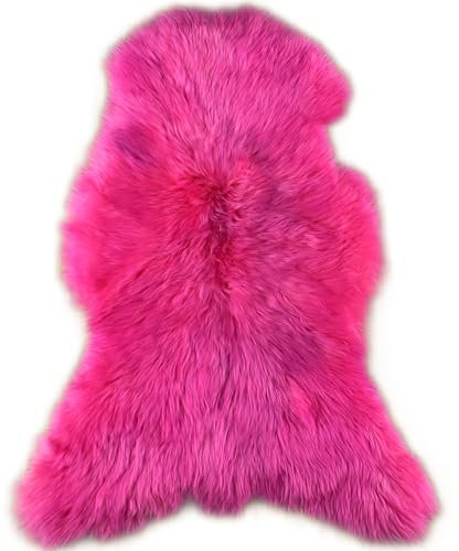 generisch SCHWEDISCHES LAMMFELL Fucsia PINK GEFÄRBT LANGWOLLIG 120 cm Lang XL SCHAFFELL ÖKOLOGISCHE GERBUNG VON KUHFELLE online & Nomad