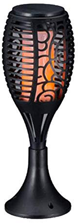 Antorcha de mesa para jardín, 35 LED, efecto realista de llama, 33 cm