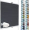 SchattenFreude Waben-Plissee für Fenster | 100% verdunkelnd/Blackout | Mit Klemm-Haltern | Klemmfix ohne Bohren | Dunkelanthrazit (Weiße Rückseite), Breite: 115cm x Höhe: 130cm