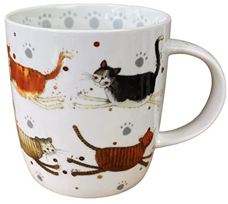 Alex Clark Cats Mug - Different Cat Breeds - Original Artwork - Cup for Animal Lovers - Gift Ideas - Perfect for Coffee & Tea - Vegan Friendly - Designed in The UK...