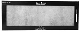 Ceanothe Tableau Mémo en Verre Gris 30x80 cm - Magnétique et Effaçable à Sec - Livré avec Aimants et Feutre - Tableau Mural pour Cuisine, Bureau, ou Entrée - Marque Française