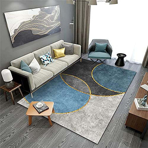 RUGMRZ Mint Teppich Terrassendeko Wohnzimmerboden Teppich Schlafzimmer Rechteckige Teppichbekleidung Soundshoot Blau Teppich Pastell 180x280cm