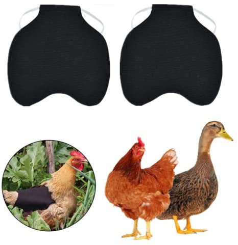 CiCixixi 2 Stück Hühnersattel Geflügel Henne Henne Sattel Schürze Chicken Saddle Apron Warnweste Für Hühner Huhn Weste Hühnersattel Pet Feather Protection Fixer Für Geflügel Rücken Und Flügel Schützen