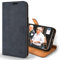 Snakehive Leather Wallet for iPhone 14 Pro Max | Genuine Leather Wallet Phone Case with Card Holder | Flip Folio Case/Cover with Stand | Compatible with iPhone 14 Pro Max | (Navy)