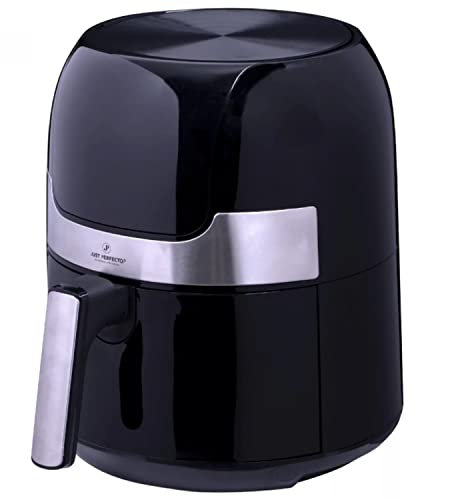 Just Perfecto Airfryer 3.5L - 1400W - LED Touch Screen Hot Air Fryer With Grill Plate - Air Fryer Without Oil - Roasting, Grilling, Baking, Roasting and Frying - 9 Programs