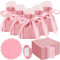 30PZ Sacchetti Iuta Bomboniere Confetti 10x8cm Sacchetti Portaconfetti Juta Con Tulle Veli Organza Nastro Raso, sacchetti confetti comunione Per Confetti Bomboniere Battesimo Nascita Matrimonio