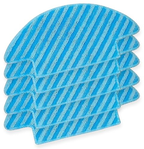 LIFEFIL - Repuesto de 5 Trapos de Microfibra Lavables para Robot Aspirador Lefant M210, M210B, M210P, M213, M213S y OKP K3. Accesorio de Limpieza.