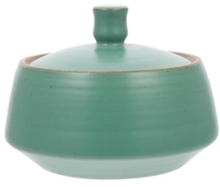 FELTECHELECTR Bote Cerámico Vintage Para Almacenamiento De Alimentos Recipiente De Cocina Hermético Con Tapa Para Granos y Frutas Secas Diseño Rústico Antiquo