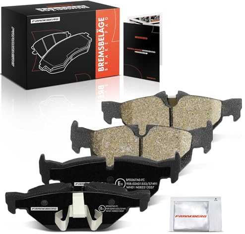 Frankberg Brake Pad Set Includes 4 brake pads Rear 34216767150 | Compatible with: 1 Series Convertible E88, 1 Series E81, 3 Series Coupe E92, Series Touring E91, X1 E84