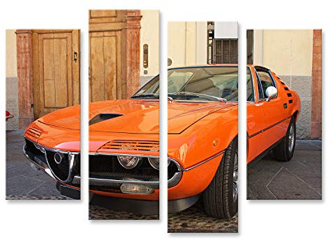 islandburner Prime Bild auf Leinwand Alfa Romeo Coupe Oldtimer Sportwagen Bilder Wandbilder Poster