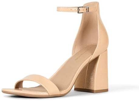 Amazon Essentials Damen Sandale mit Hohem Blockabsatz