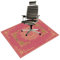 Chair Mat for Hardwood Floor Office for Carpet Desk Computer Chair Mat Under Desk Rug Protector for Rolling Chair, Computer Gaming Chair Mat (Pink, 48“x60”)