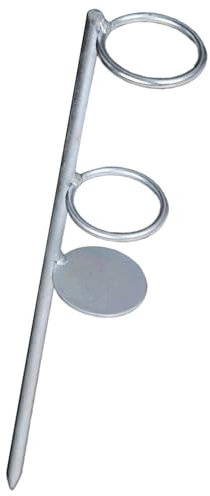 MagiDeal Angelrutenhalter für den Boden, Angelrutenhalter, universeller praktischer Outdoor-Angelrutenablage-Strandstützständer , 37CM