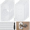 16 Pezzi Piastra di Riparazione per Cerniere, Kit di Riparazione della Cerniere Piastra di Fissaggio, per Mobili in Legno, Cucina, Cassett, Porte di Armadio, Ante
