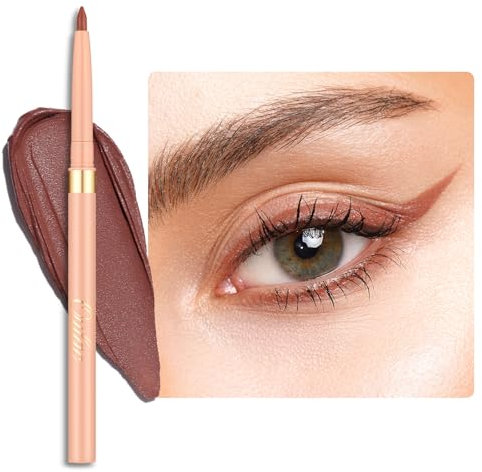 OULAC Brauner Matte Eyeliner Waterproof, Wischfester Langanhaltender Schwenkbarer Eye Liner & Lipliner Stift, Schnelltrocknung, Hochpigmentierter, Seidiger Cremige, Vegan (06) Body Talk