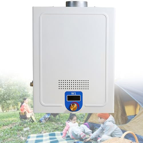 VNATWGOO Chauffe-Eau Instantané, Chauffe-Eau Diesel Portable, avec Affichage NuméRique Et Protection Antigel, pour Camping, Cabine De Bateau