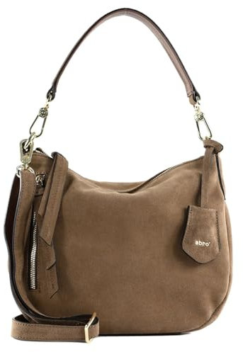 Abro Leather Suede Hobo Juna S Camel