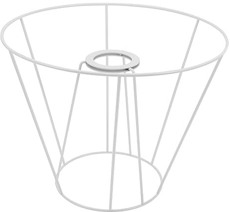 CRILSTYLEO Lampenschirm Gestell E27 Fassung Vintage Drahtgestell Für DIY Lampenschirme Rundes Und Quadrat Design Lampenrahmen Ideal Für Kreative Beleuchtungsideen Oben