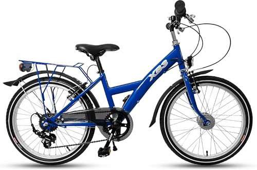 XB3 20 Zoll Kinderfahrrad 6 Gang mit Nabendynamo blau