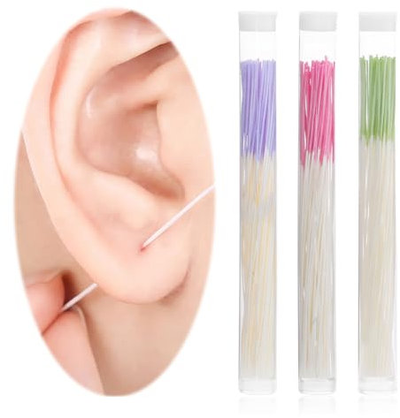 180 Pieces Earrings Hole Cleaner Ear Hole Cleaning Tools Disposable Piercing Ear Piercing Care Odor Removal Cleaning Tool