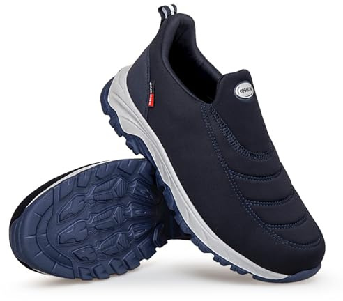 ZVJV Extra Weit Orthopädische Slip On Sneaker Walkingschuhe Herren Damen