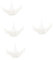 Healeved 4pcs Yoga Ball Stand Netting for Yoga Ball Storage Balls Portable Yoga Ball Net Corner Gym Wall Net Exercise Ball Storage Net Yoga Small Soft Storage Rack Sport Cotton White