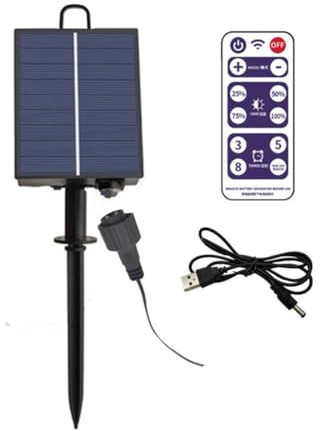 Sujurio Kit de panneau solaire 1200 mAh - Panneau de batterie au lithium pour guirlande lumineuse LED 3,7 V 24 V - Chargement CC - Durable - Facile à utiliser