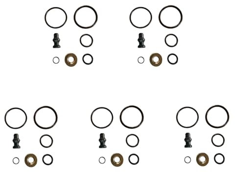 Hajus 1031075001 5x Dichtungssatz Einspritzdüse 038198051C kompatibel mit A3 Seat Skoda VW Golf Polo T5 1.9 2.0