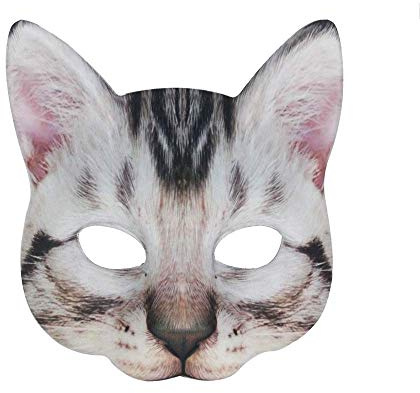 YUSHWENPTY Halloween Masken, Cosplay Katzenmaske, Cat Maske Damen für Halloween Katzenkostüm Accessoires, Masquerade, Karneval