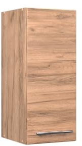 Vicco Hängeschrank Fame-Line, Goldkraft Eiche, 30 cm | 1 Tür · Soft-Close · 2 Einlegeböden · Metallgriffe · ✓ Praktischer Stauraum