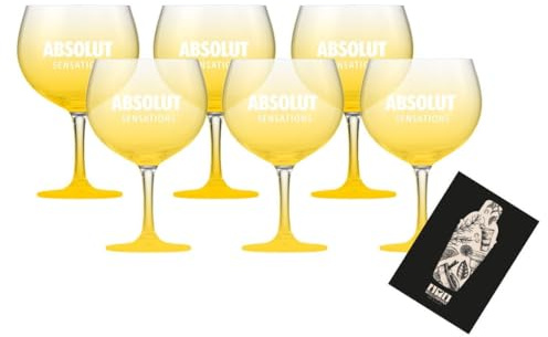 Generisch Vodka Sensations 6er Set Ballonglas Cocktailglas 6x Longdrink Gläser mit Stiel