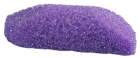 Cabilock Ergonomischer Violetter Pediküre Bimsstein aus Pu mit Beidseitigem Frostdesign zur Entfernung Abgestorbener Haut für Hause und Schönheitssalons