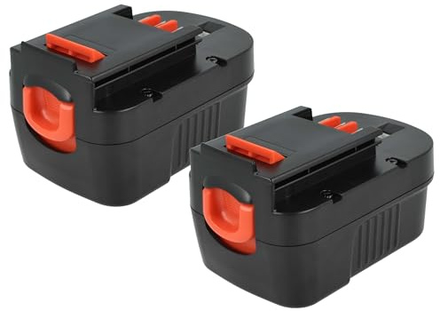 vhbw 2X Akku kompatibel mit Black & Decker BDG14SF-2, BDGL1440, CDC140AK, CD142SK, CD14SFK, BDGL14K2 Werkzeug (3300 mAh, NiMH, 14,4 V)