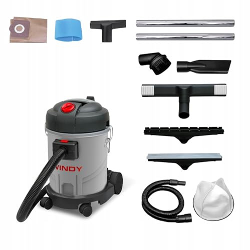LAVOR® Industriestaubsauger Windy 120 PF, Staubsauger Nass Trocken Sauge Aschesauger, Werkstattsauger, Mehrzwecksauger, Trocken-Saugen und Nass-Saugen, Professionelle Reinigung,