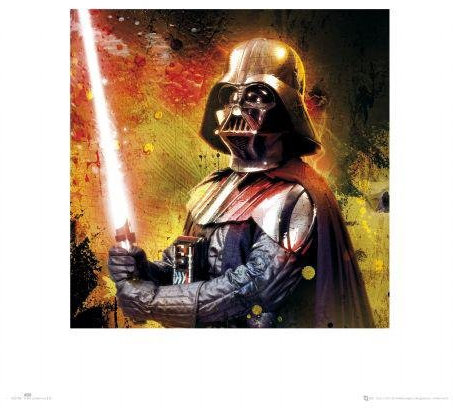 Star Wars - Darth Vader, Leuchtschwert Poster Kunstdruck (40 x 40cm)