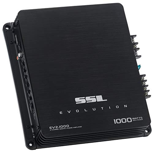 Sound Storm Laboratories EV2.1000 1,000-Watt 2-Channel MOSFET High/Low X-Over Remote Subwoofer Level Control