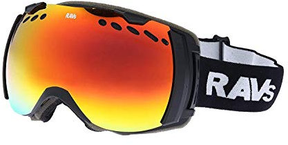 Ravs Skibrille Schutzbrille Skiing Goggles Snowboardbrille sehr Großes Sichtfeld Antibeschlag