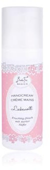 BadeFee - Handcreme Liebevoll 50ml - reichhaltige Handlotion im Pumpspender, mit Mandelöl und Sheabutterfür zarte & geschmeidige Hände, ohne Mikroplastik, vegan & Tierversuchsfrei, Made in Germany