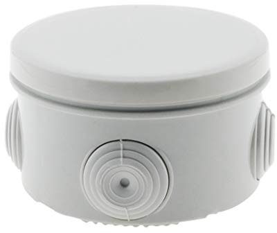 Zenitech - Wasserdichte Box Ø80x45mm IP55 - 1/4 Drehverschlussdeckel - Schutz Gegen Wasser Und Staub - Ideal Für Den Außenbereich - Weiß - 45mm