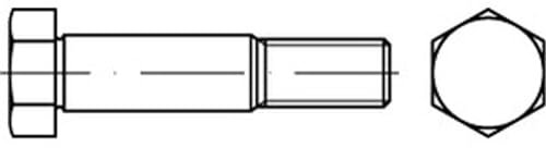 DIN 609 Sechskant-Passschraube M20x70 Stahl 10.9 blank m. Gewindezapfen 10 Stk