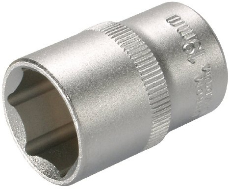 SW-Stahl 05608L Steckschlüsseleinsatz 1/2 Zoll - 17 mm Sechskant Nuss | Premium Außensechskant-Steckeinsatz aus Chrom-Vanadium-Stahl, 39 mm Länge, matt verchromte Oberfläche für 12,5 mm Antrieb